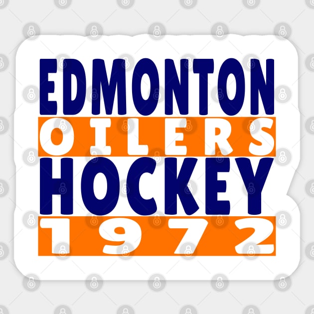 Edmonton Oilers Classic Sticker by Medo Creations